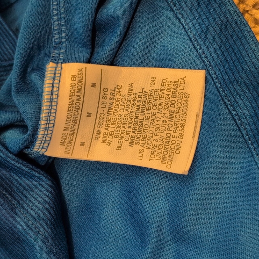 Nike Blue and Yellow Brazil Soccer Jersey - Picture 5 of 5